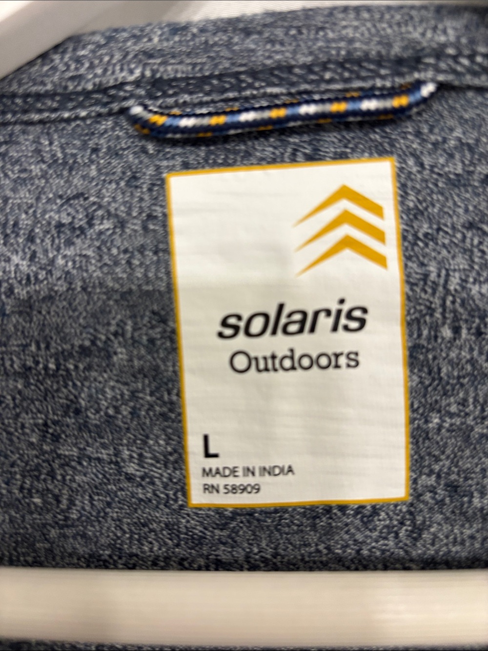 Solaris Men's Heather Blue Short-Sleeve Tee with Yellow Bear Graphic - Picture 2 of 3